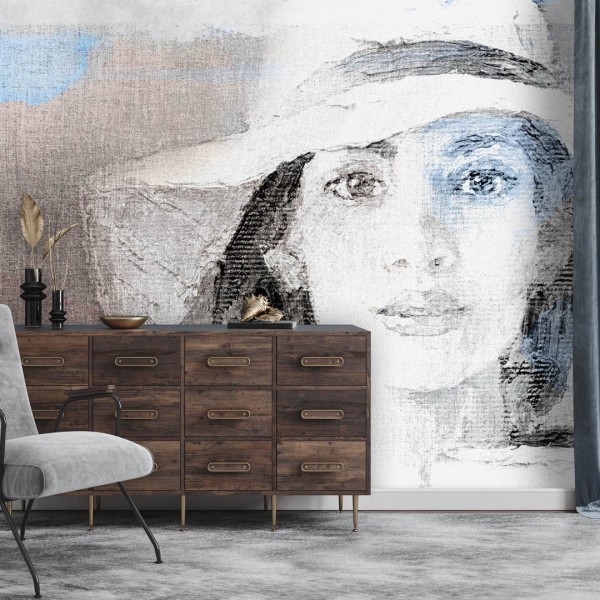 Decorative wallpaper "The Lady" (self-adhesive)