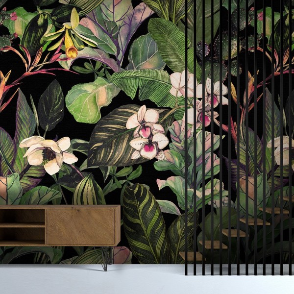 Stenske tapete - Dekorativna tapeta "Cvetlična"