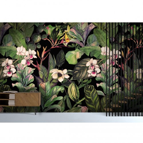 Stenske tapete - Dekorativna tapeta "Cvetlična"