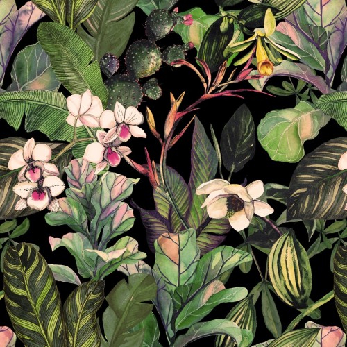 Stenske tapete - Dekorativna tapeta "Cvetlična"