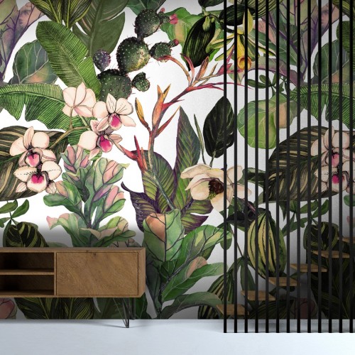 Stenske tapete - Dekorativna tapeta "Cvetlična"