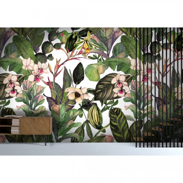 Stenske tapete - Dekorativna tapeta "Cvetlična"