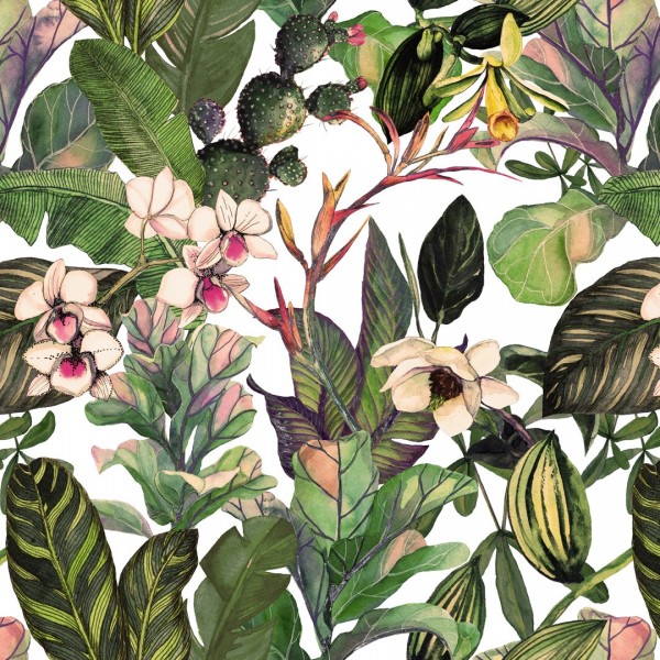 Stenske tapete - Dekorativna tapeta "Cvetlična"