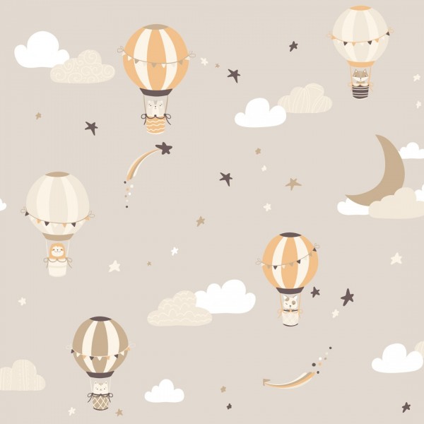 Personalized wallpaper for kids "Balons" (self-adhesive)