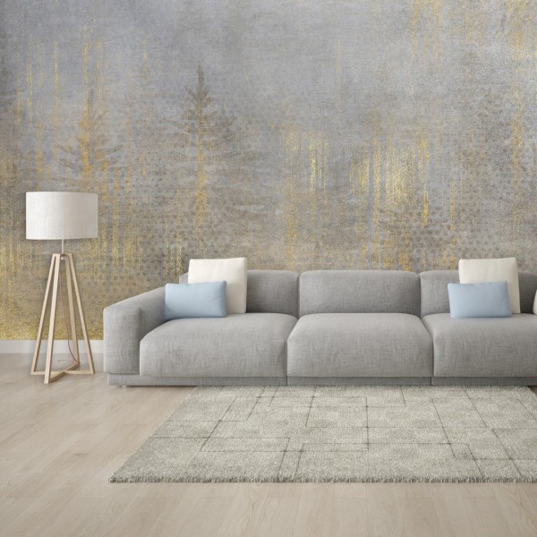 Decorative wallpaper "Golden forest" (self-adhesive)