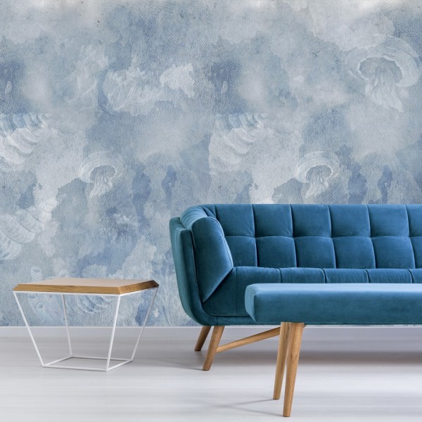 Decorative wallpaper "Blue" (self-adhesive)