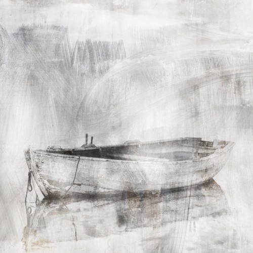 Decorative wallpaper "Old boat"