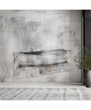 Decorative wallpaper "Old boat"