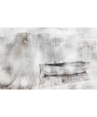 Decorative wallpaper "Old boat"