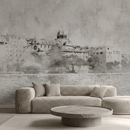 Decorative wallpaper "Šibenik panorama"
