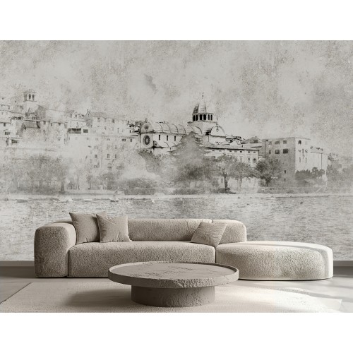 Decorative wallpaper "Šibenik panorama"