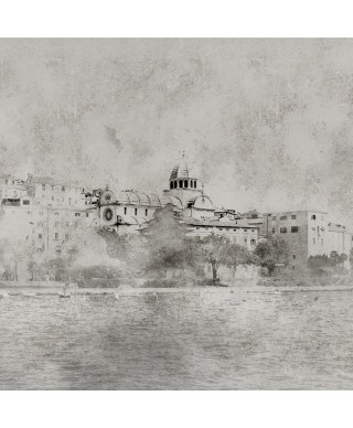 Tapete za zid - Dekorativna tapeta "Šibenik panorama"