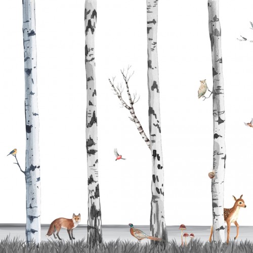 Personalized wallpaper for kids "Forest Magic"