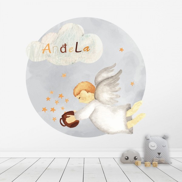 Personalized wallpaper for kids "Angel"