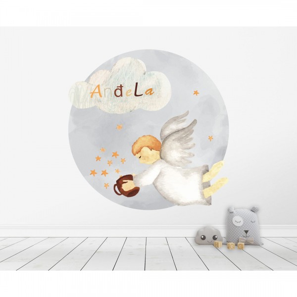 Personalized wallpaper for kids "Angel"