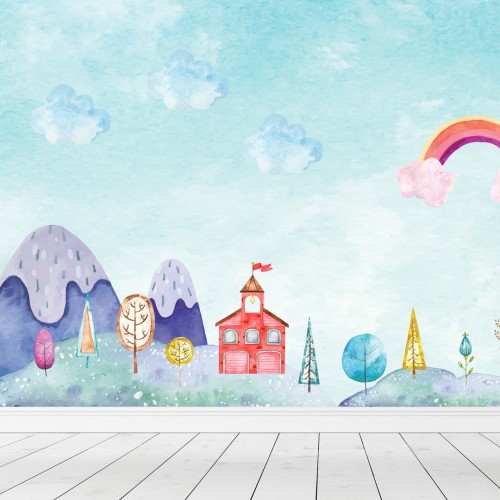 Personalized wallpaper for kids "Dreamland" (self-adhesive)