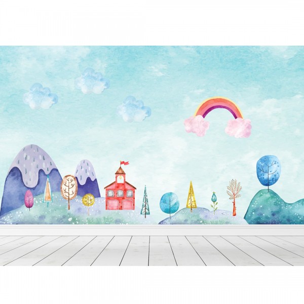 Personalized wallpaper for kids "Dreamland" (self-adhesive)