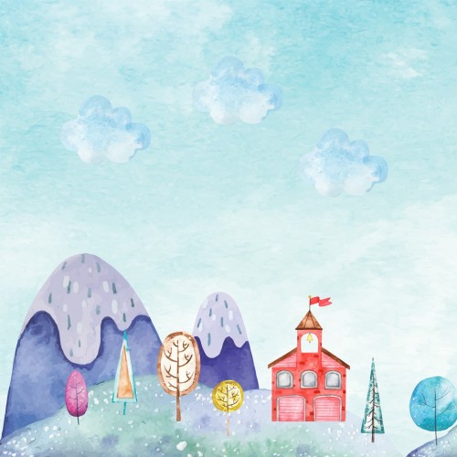 Personalized wallpaper for kids "Dreamland" (self-adhesive)