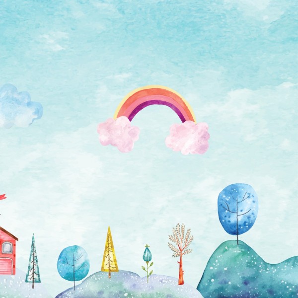 Personalized wallpaper for kids "Dreamland" (self-adhesive)