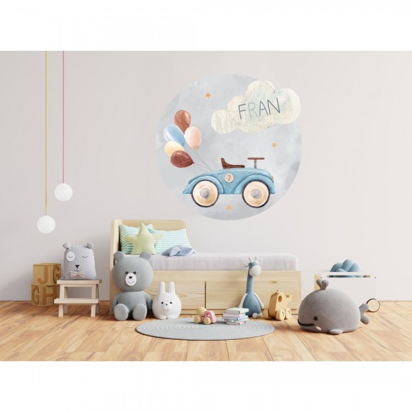 Personalized wallpaper for kids "Car"