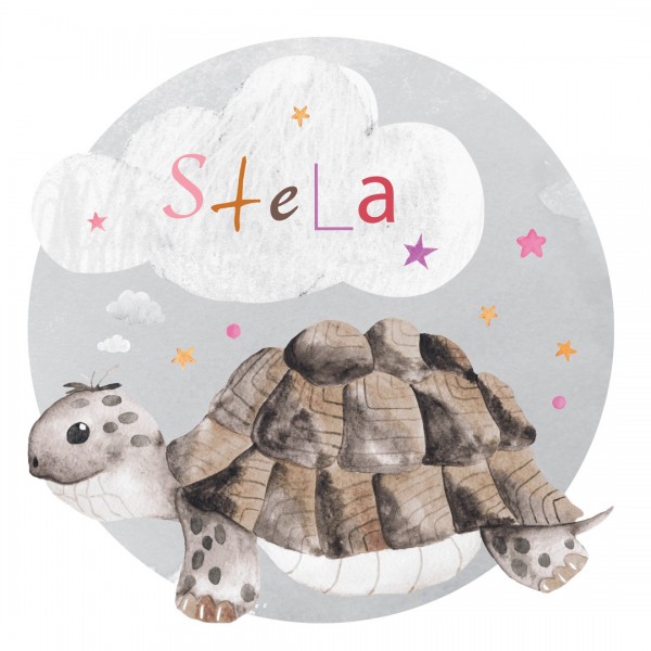 Personalized wallpaper for kids "Turtle"